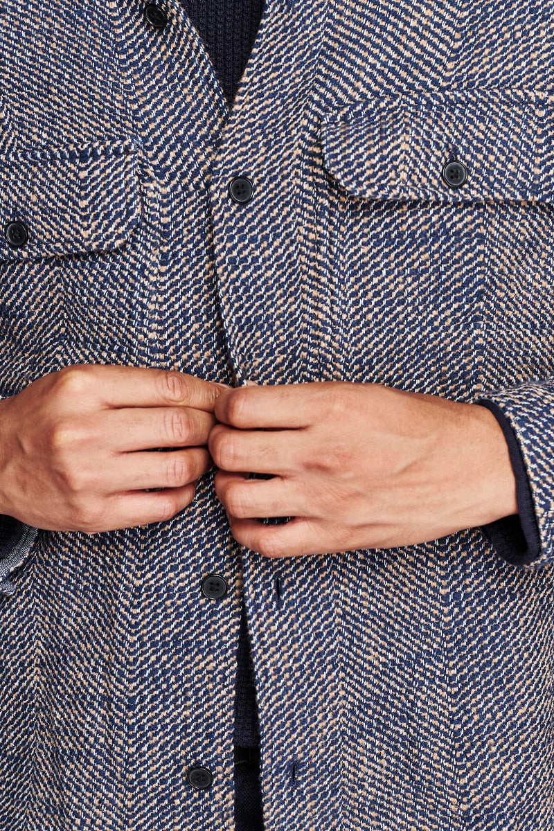 Billy Reid Herringbone CPO Overshirt