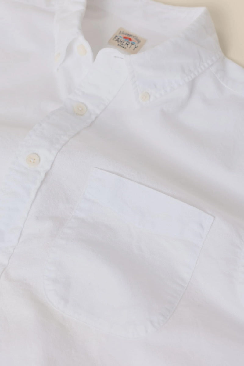Faherty Brand Laundered Oxford Shirt - Pure White