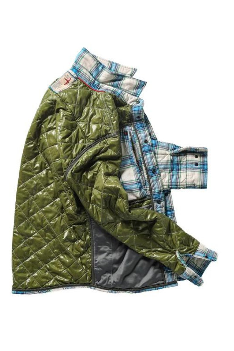 Quilted Flannel Shirt Jacket