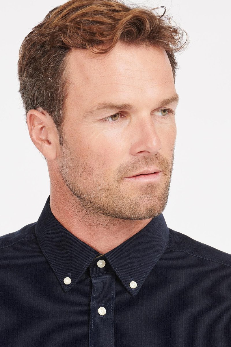 Ramsey Tailored Shirt - Navy - Barbour - Archery Close