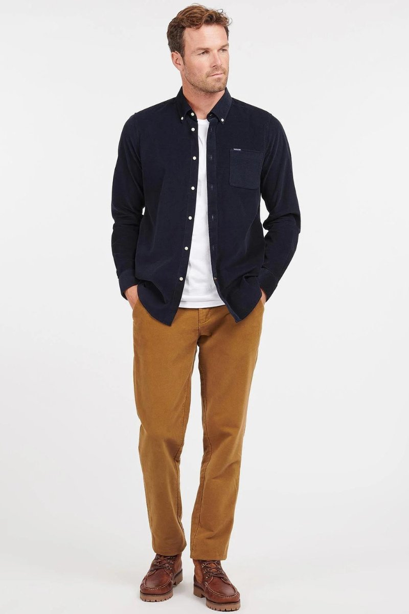 Ramsey Tailored Shirt - Navy - Barbour - Archery Close