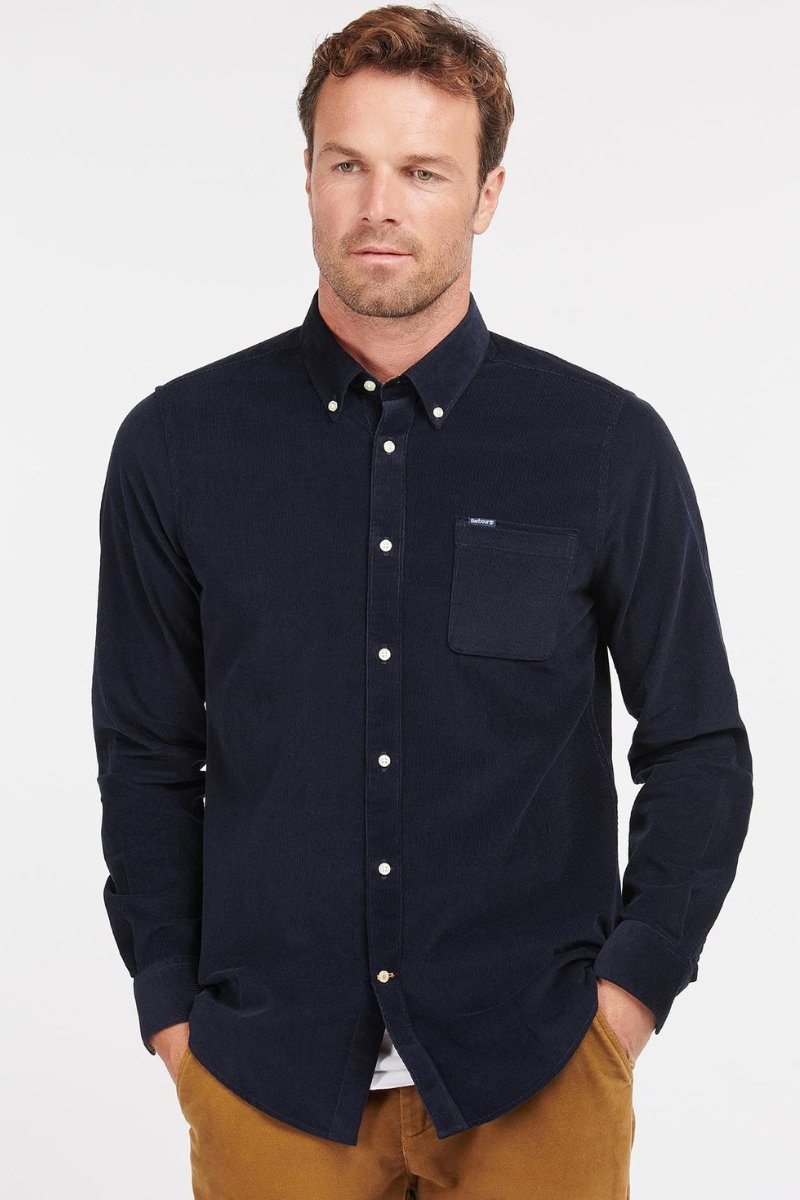 Ramsey Tailored Shirt - Navy - Barbour - Archery Close