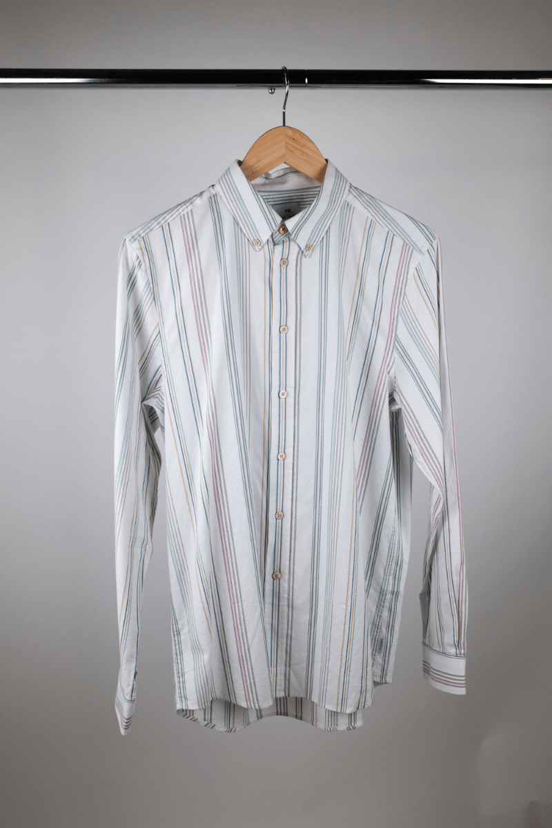 REGULAR FIT SHIRT - Cyclist Stripe - Paul Smith - Archery Close