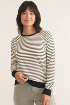 Reversible Raglan in Black/White - Marine Layer - Archery Close