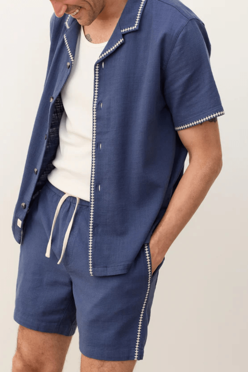 Saturday Beach Short 6" Vintage Indigo - Marine Layer - Archery Close