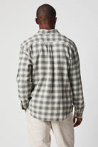 Shadow Plaid Seersucker Tuscumbia Shirt Button Down - Billy Reid - Archery Close