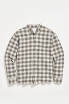 Shadow Plaid Seersucker Tuscumbia Shirt Button Down - Billy Reid - Archery Close