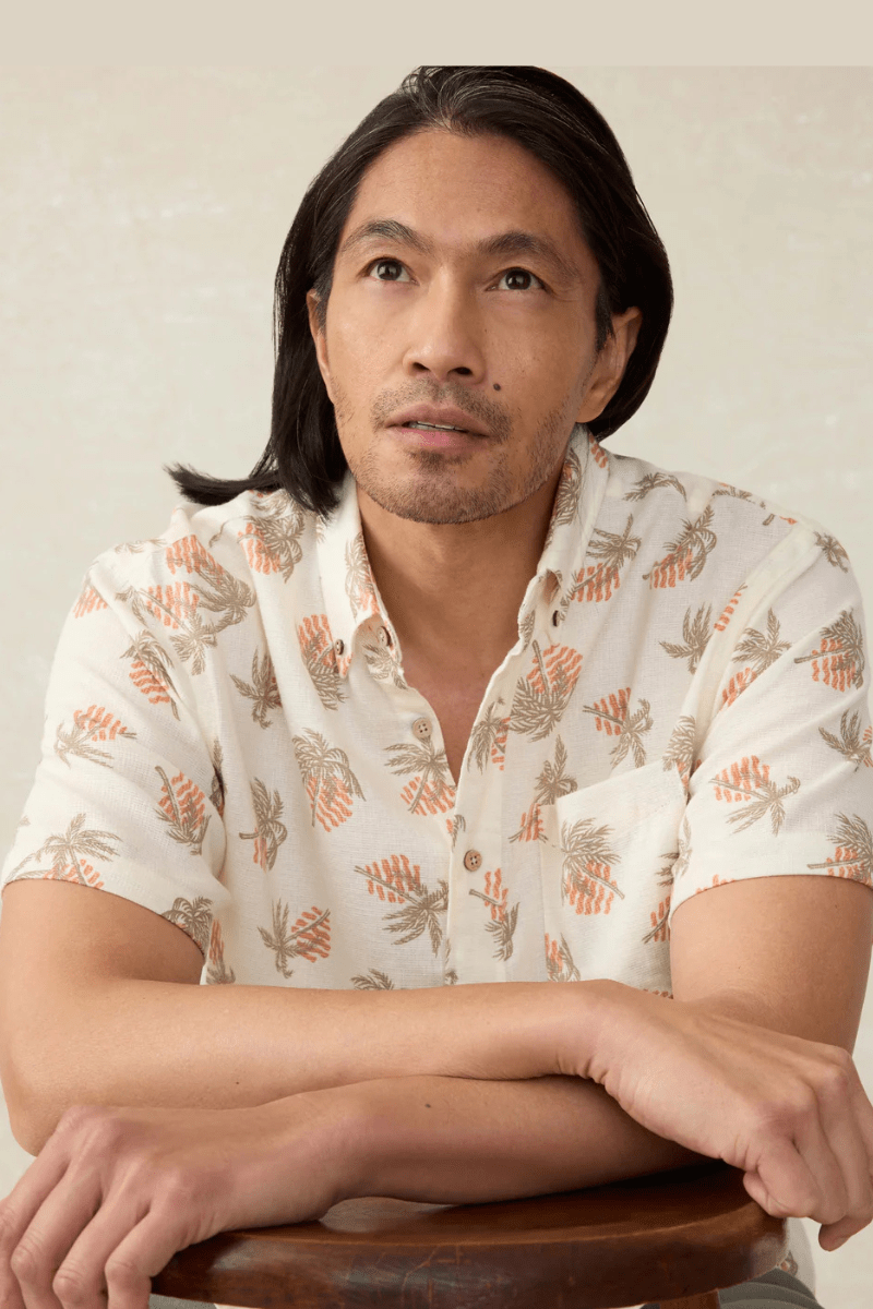 Short - Sleeve Breeze Shirt - Faherty Brand - Archery Close