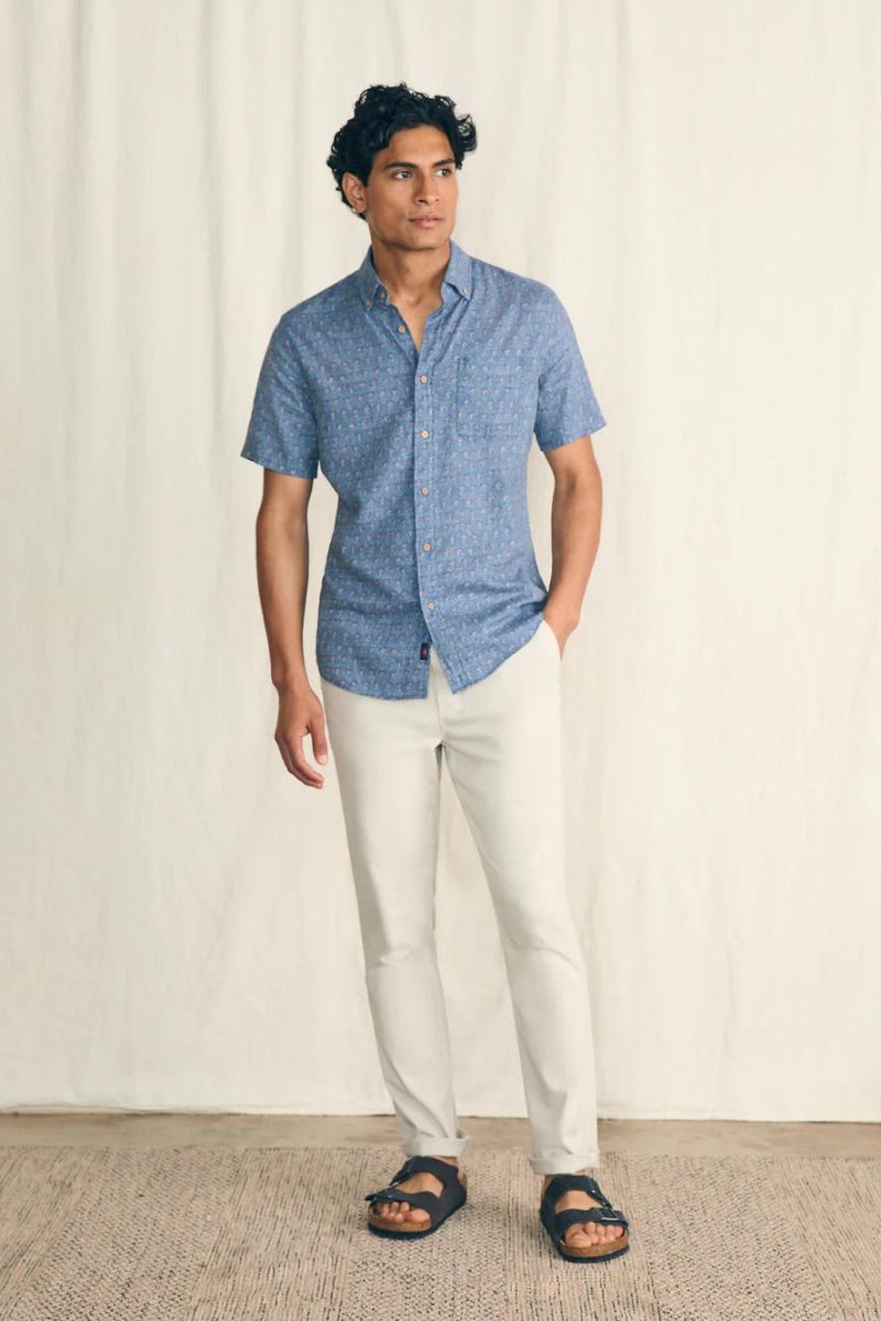 Short Sleeve Breeze Shirt - Faherty Brand - Archery Close