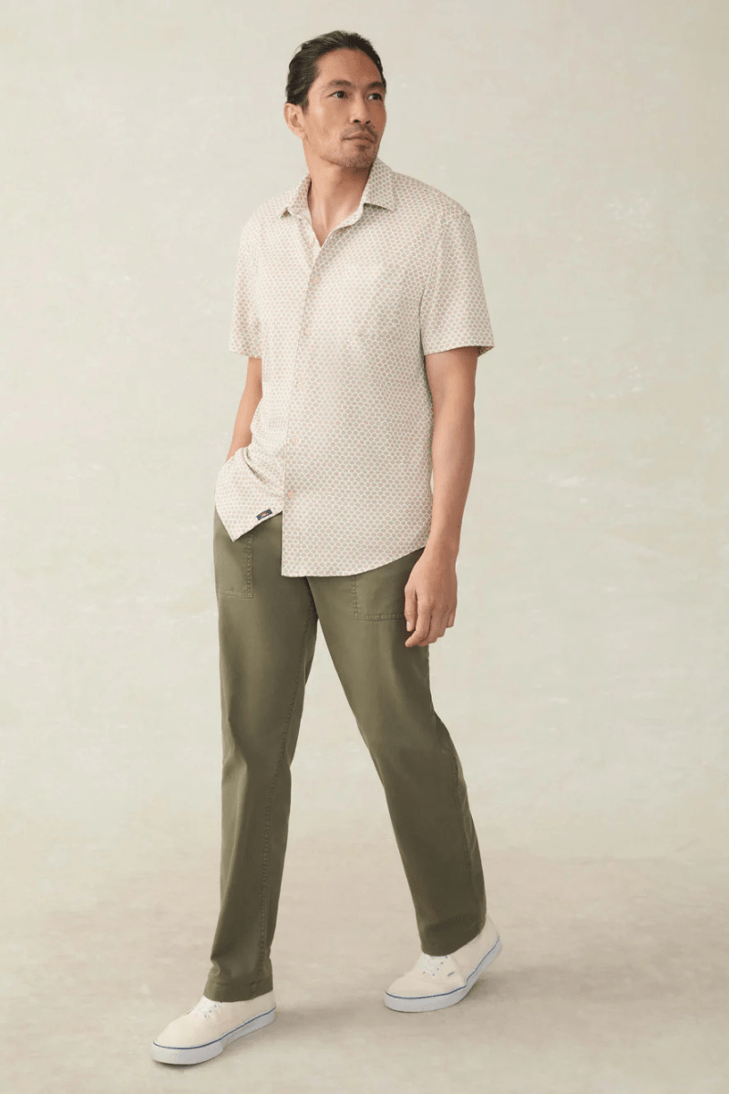 Short - Sleeve Hermosa Shirt - Faherty Brand - Archery Close