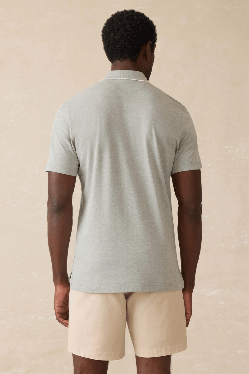 Short - Sleeve Movement Pique Polo - Faherty Brand - Archery Close