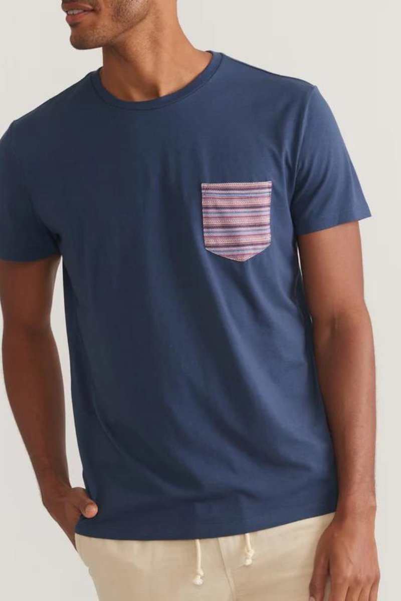 Signature Crew Pocket Tee - Marine Layer - Archery Close