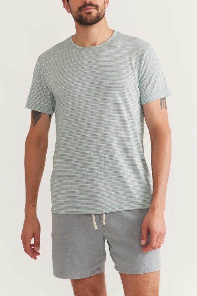 Signature Crew Stripe Tee - Marine Layer - Archery Close