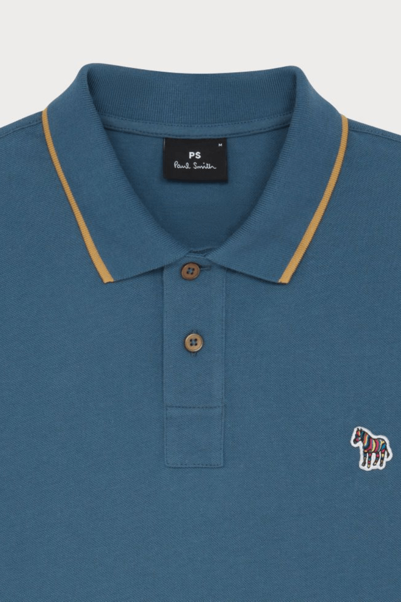 Slim Polo in Petrol Blue - Paul Smith - Archery Close