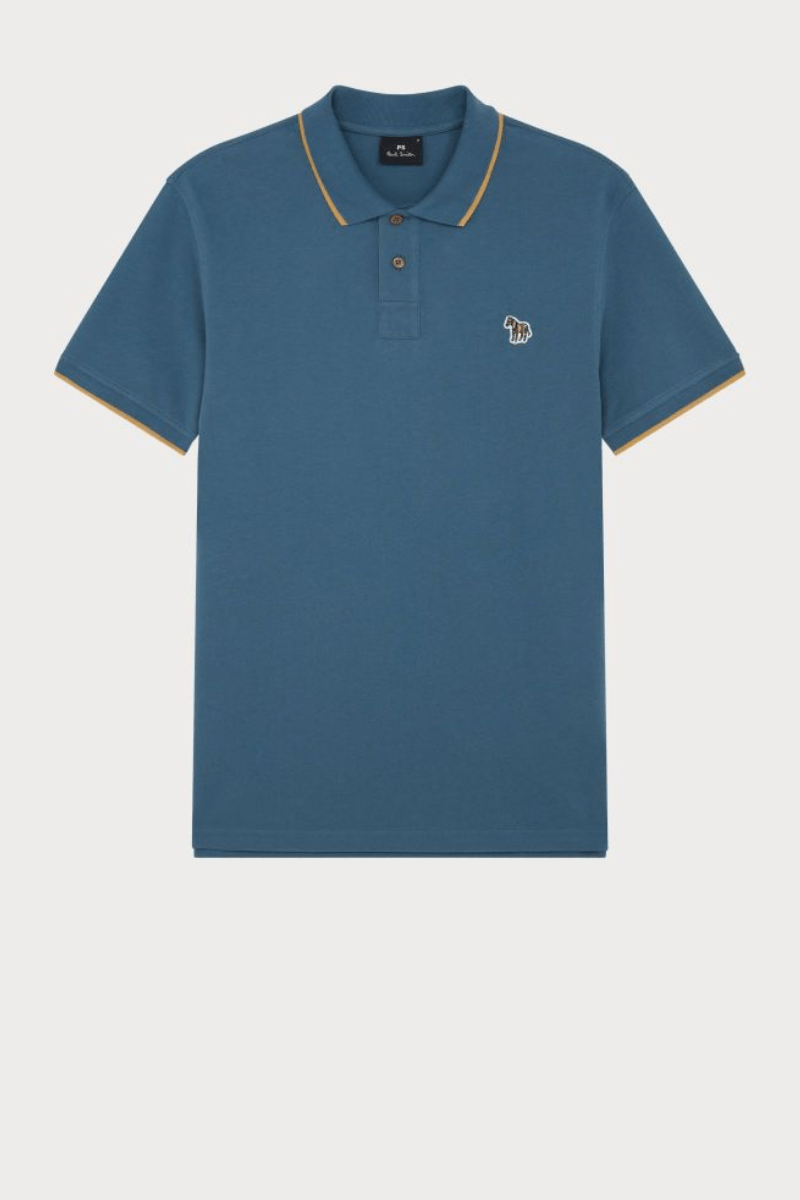 Slim Polo in Petrol Blue - Paul Smith - Archery Close