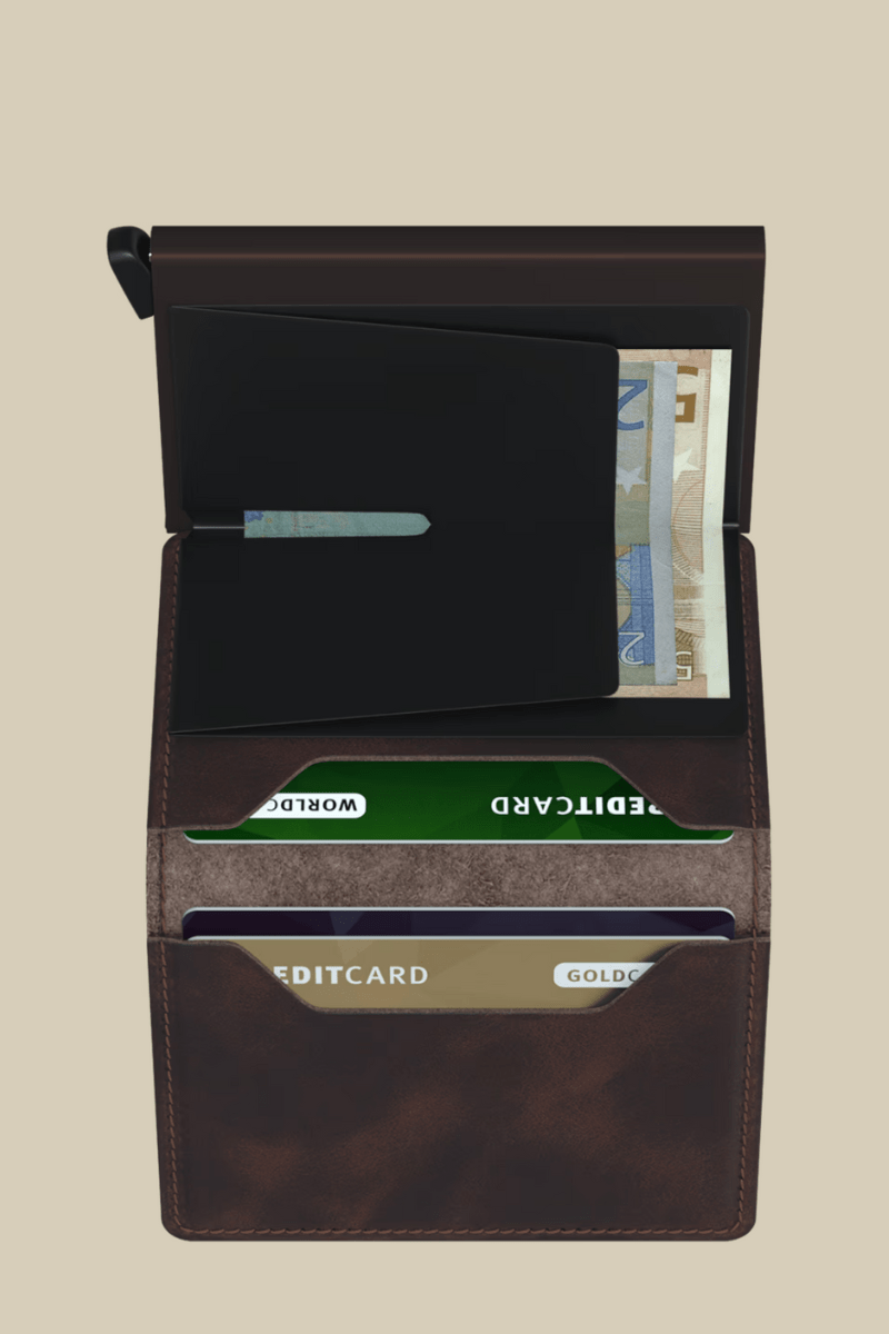 Slimwallet in Vintage Chocolate - Secrid - Archery Close