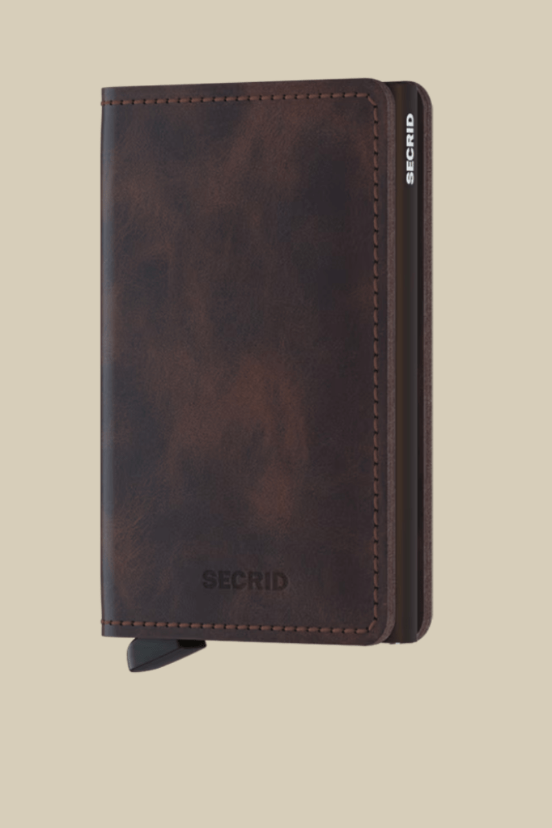 Slimwallet in Vintage Chocolate - Secrid - Archery Close