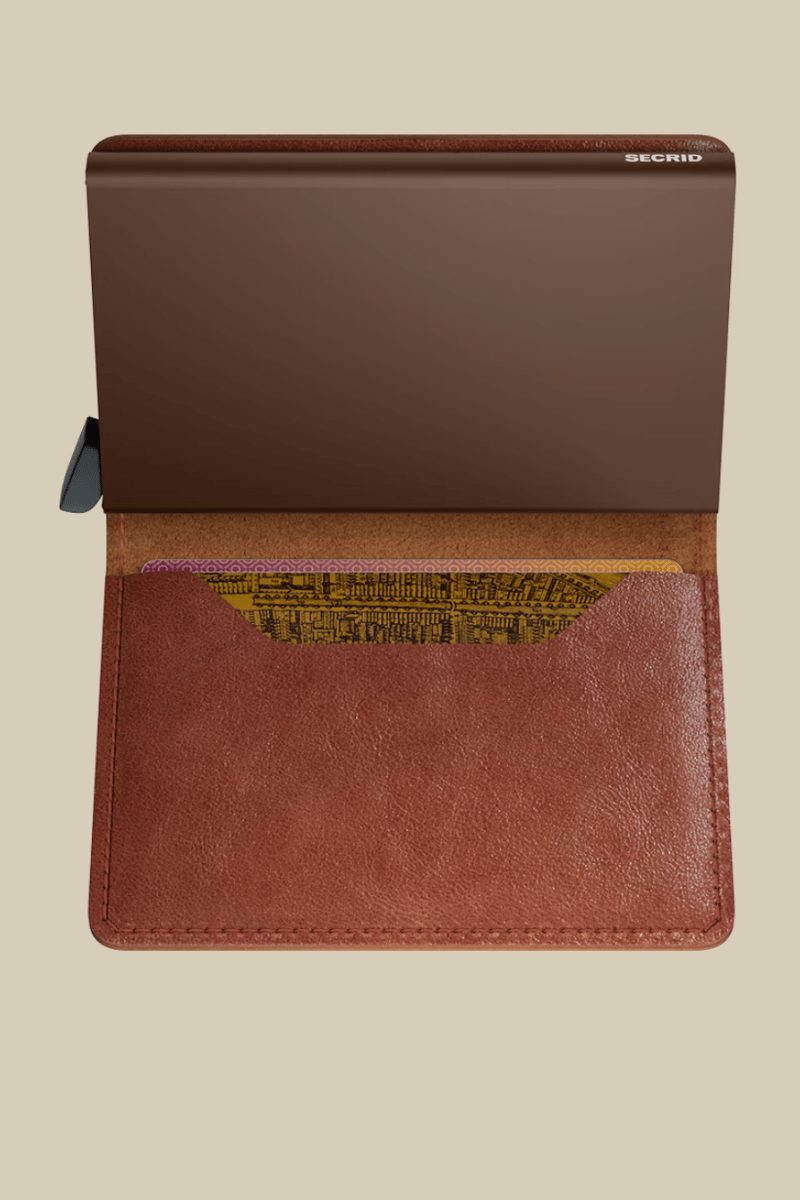 Slimwallet in Vintage Cognac - Brown - Secrid - Archery Close
