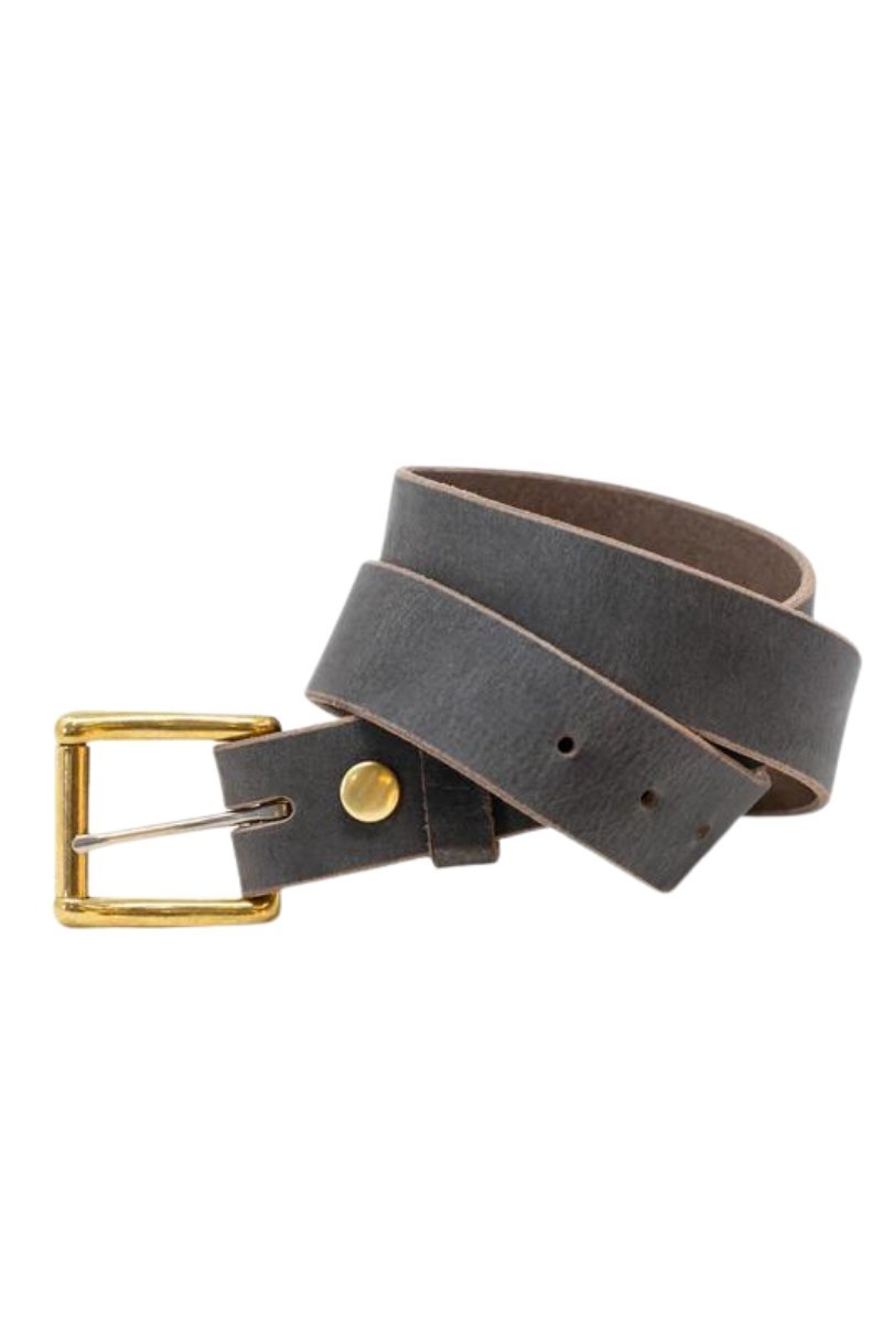 Solid Brass & Stainless Steel Roller Buckle Belts - Whiskey Leatherworks - Archery Close