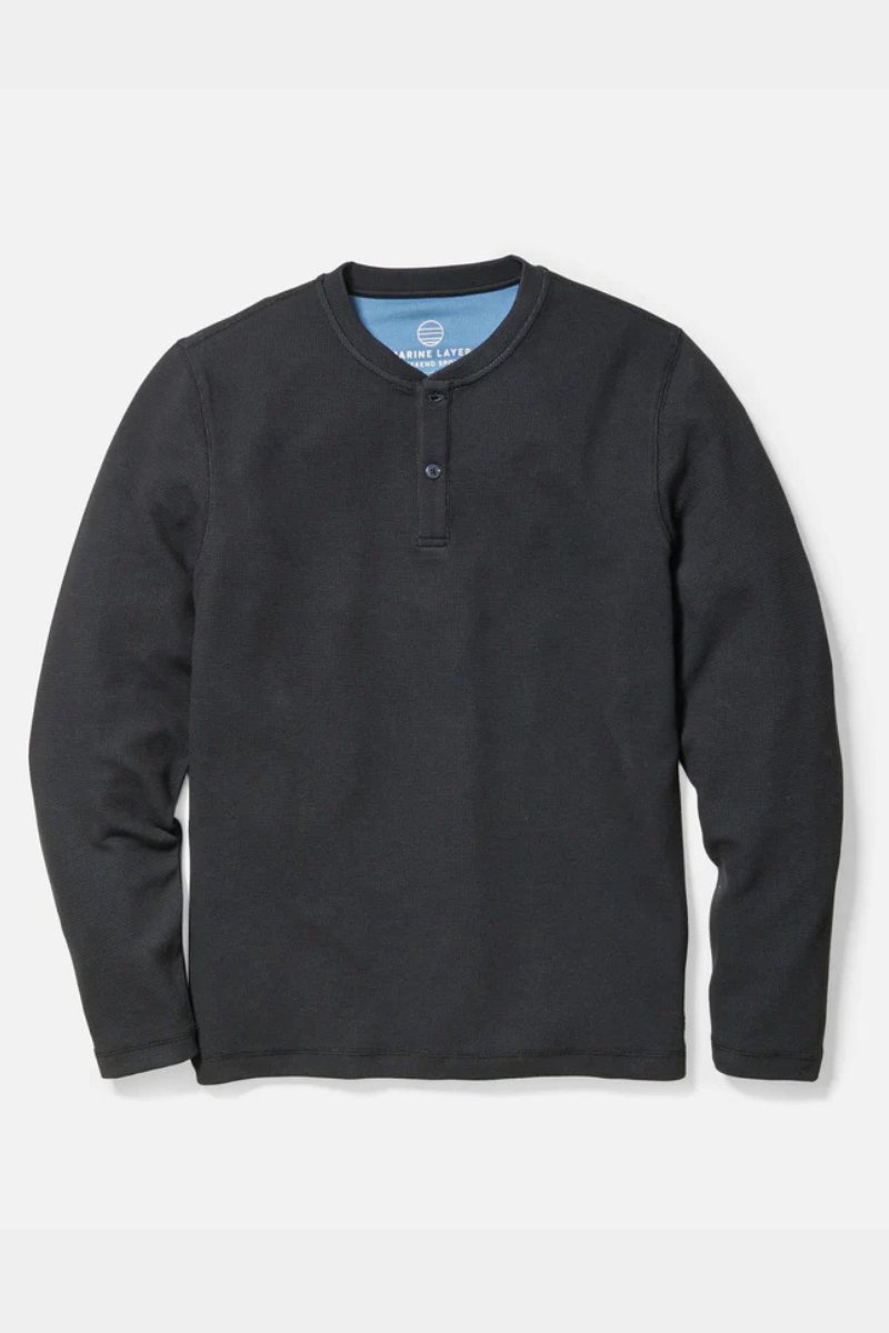 Sport Waffle 2.0 Henley - Marine Layer - Archery Close