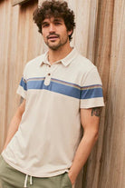 SS Engineered Stripe Polo - Marine Layer - Archery Close