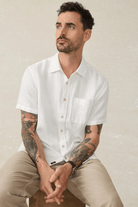 SS Palma Linen Shirt - Faherty Brand - Archery Close