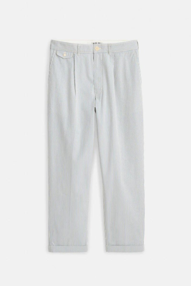 Standard Pleated Pant In Seersucker | Pants | Alex Mill