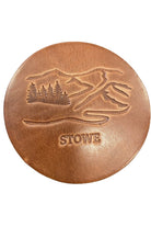 Stowe Leather Coasters - Whiskey Leatherworks - Archery Close