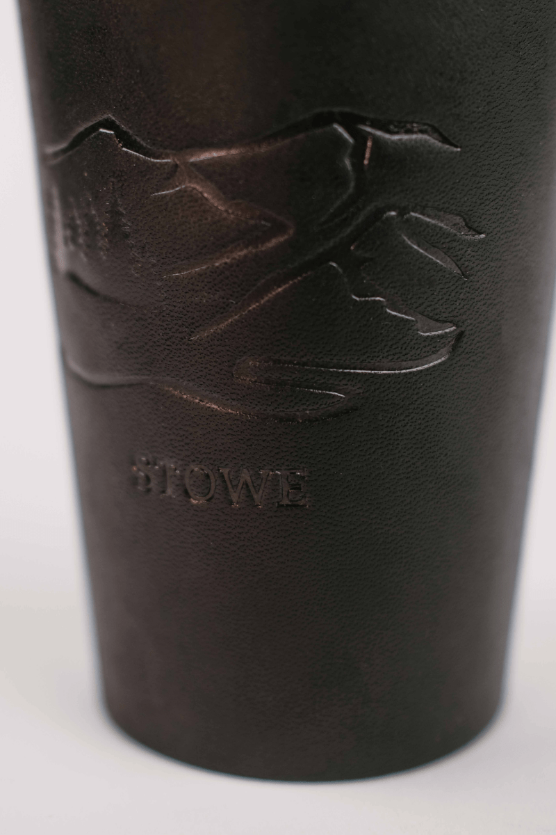 Stowe Leather Pint Glass - Whiskey Leatherworks - Archery Close