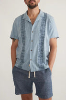 Stretch Selvage Embroidered Resort Shirt - Marine Layer - Archery Close