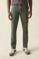 Stretch Terry 5 Pocket - Fall Olive - Faherty Brand - Archery Close