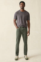 Stretch Terry 5 Pocket - Fall Olive - Faherty Brand - Archery Close