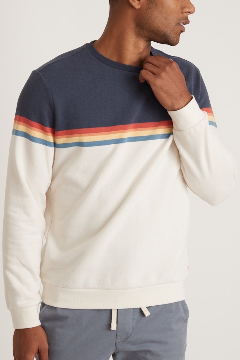 Sunset Stripe Sweatshirt - Marine Layer - Archery Close