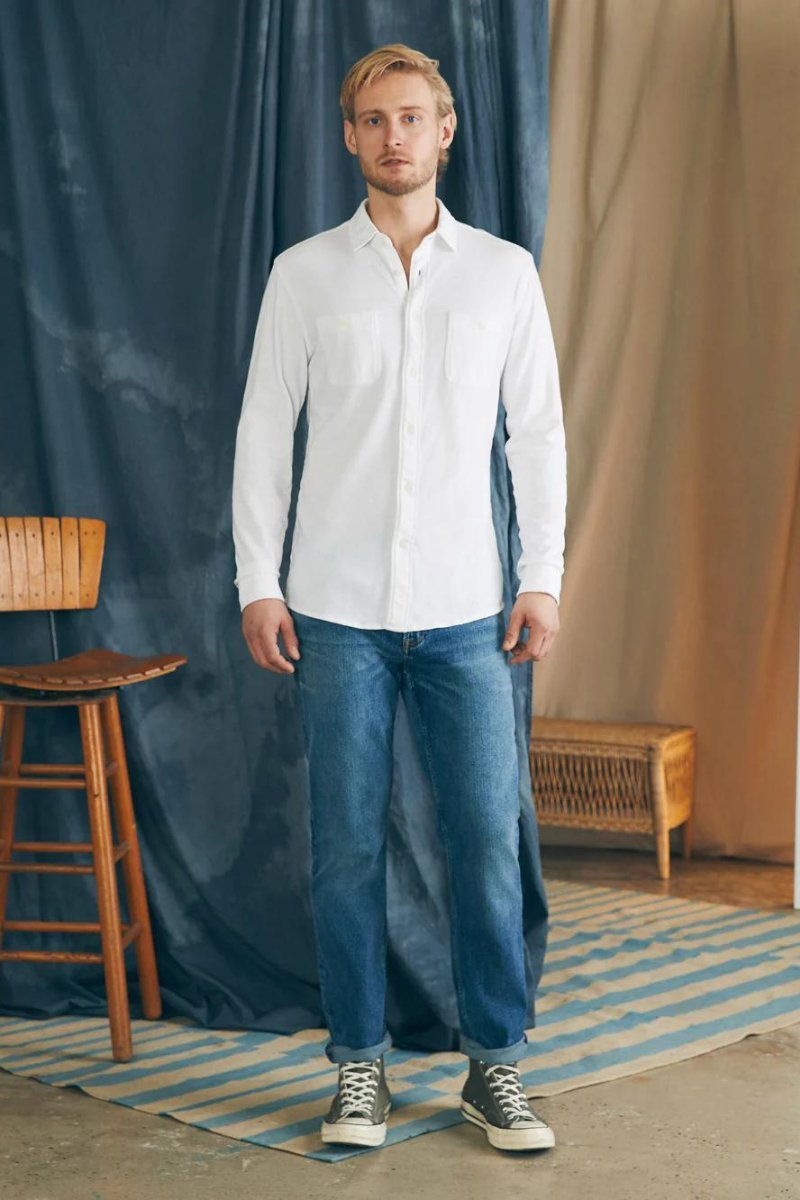 Sunwashed Knit Shirt - Faherty Brand - Archery Close