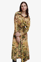 Tailored Shirtdress in Ochre Landscape - Smythe - Archery Close