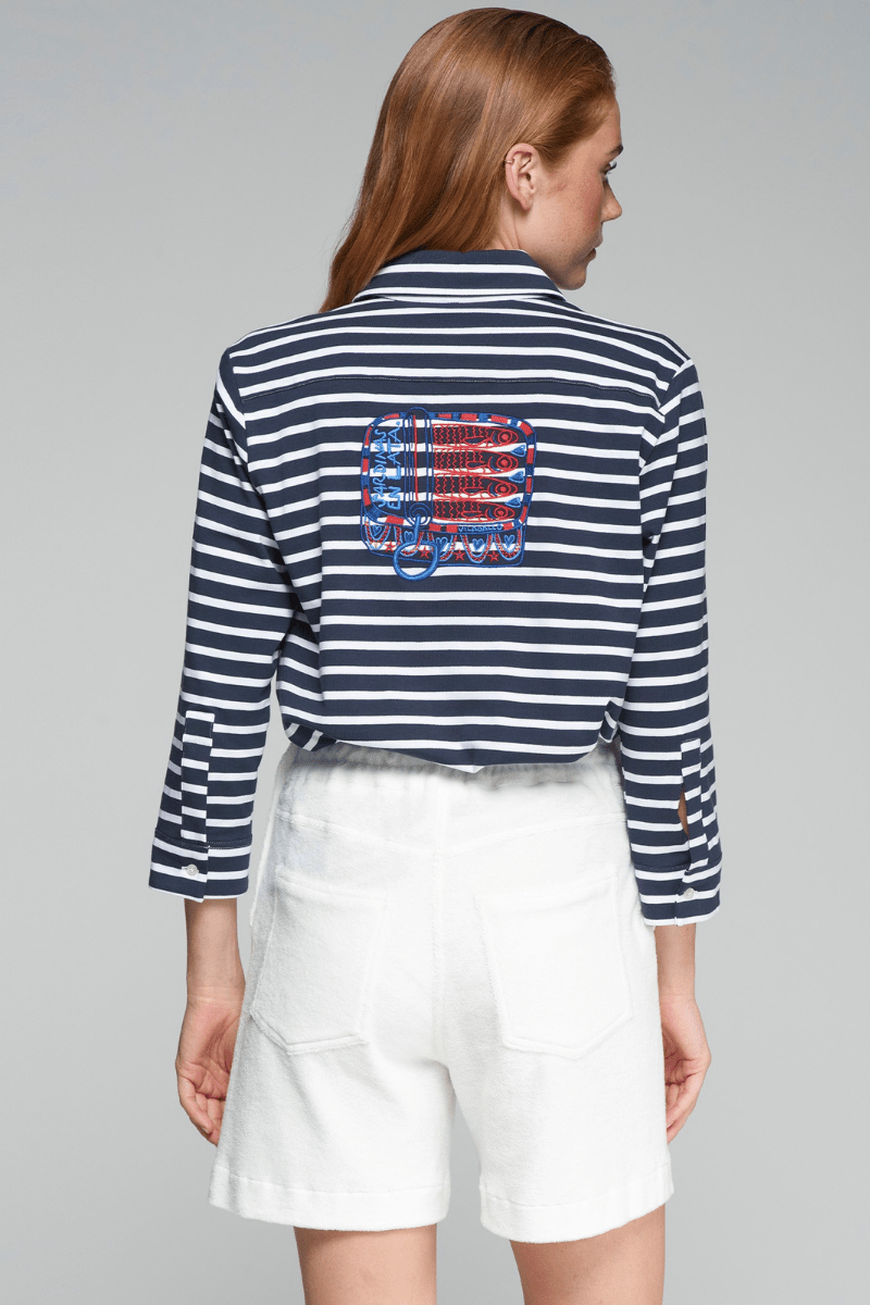 Tea Sweatshirt Short in White - Vilagallo - Archery Close