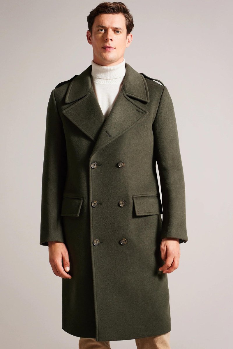 Ted Baker Avin Wool Blend Military Coat - Archery Close Men's