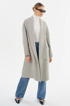 Thara Coat in Light Grey - Lamarque - Archery Close