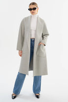 Thara Coat in Light Grey - Lamarque - Archery Close