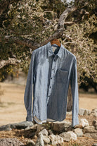 The Ripper Double Gauze Organic Cotton Shirt - Light Indigo - Hiroshi Kato - Archery Close