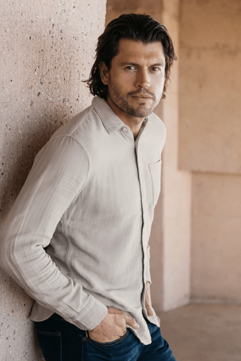 The Ripper Shirt Waffle in Light Gray - Hiroshi Kato - Archery Close