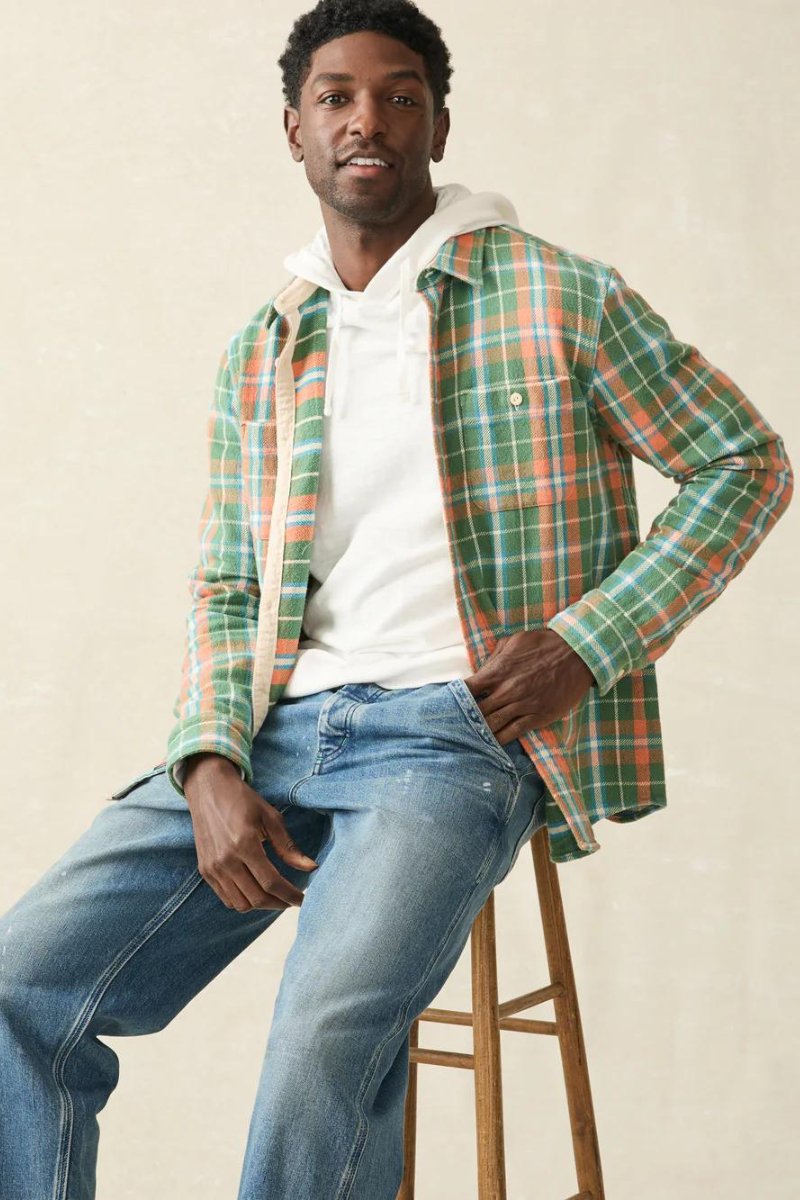 The Surf Flannel - Faherty Brand - Archery Close