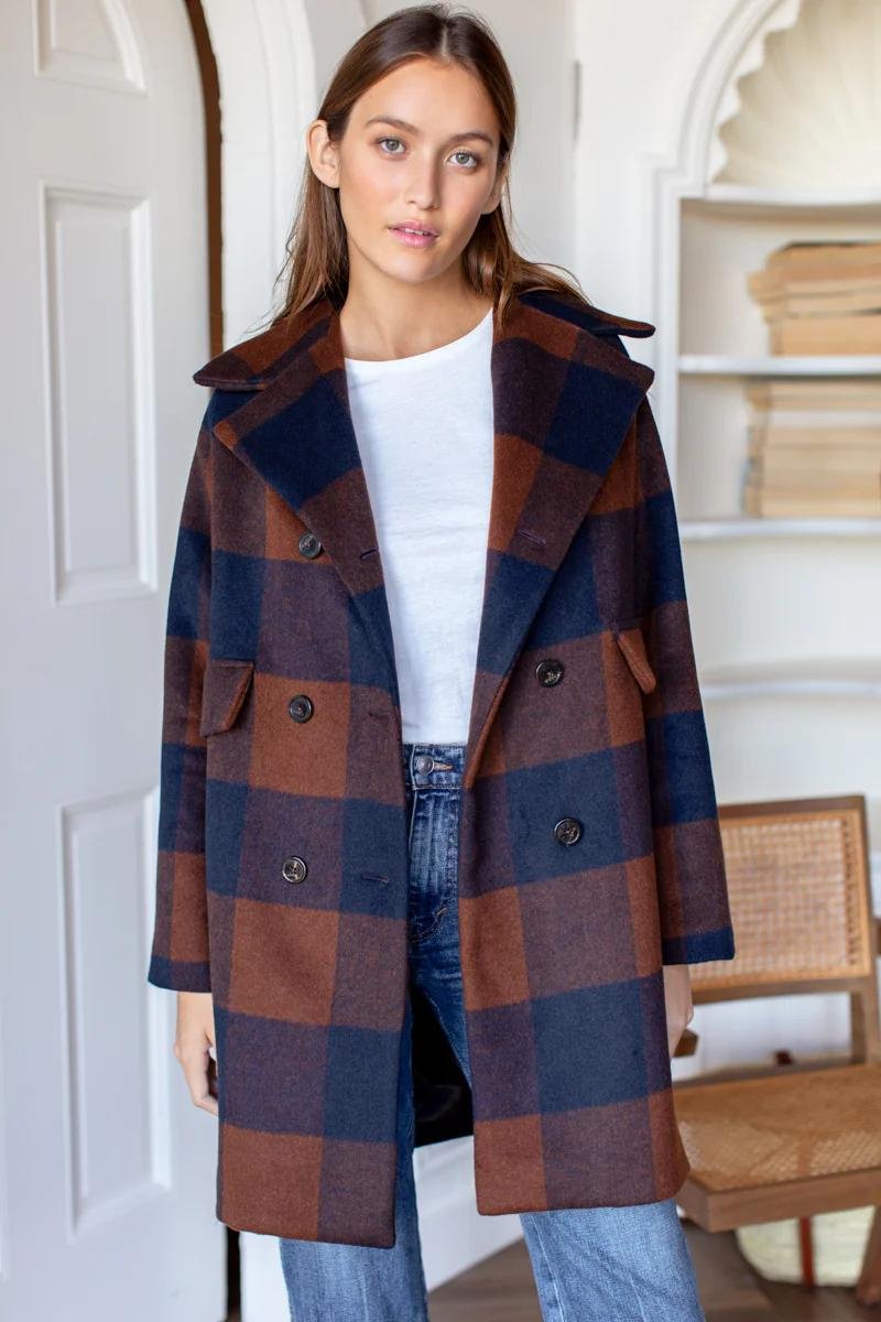 Thomas Coat in Plaid Wool - Emerson Fry - Archery Close