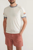 Varsity Tee - Antique White - Marine Layer - Archery Close