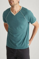 Varsity V - Neck Tee - Mallard Green - Marine Layer - Archery Close