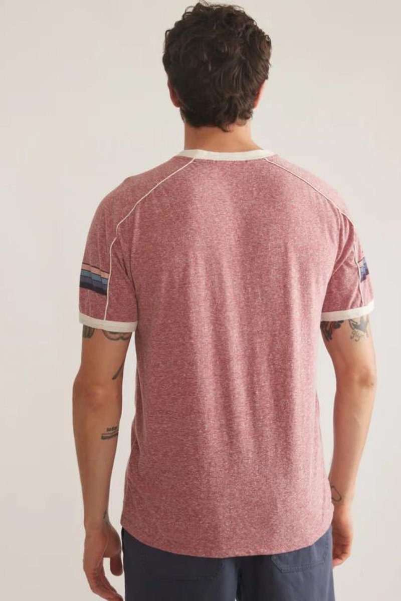 Varsity V Neck Tee - Marine Layer - Archery Close