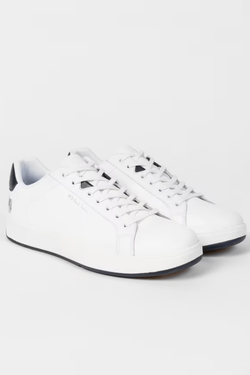 White Leather Albany Sneakers - Paul Smith - Archery Close