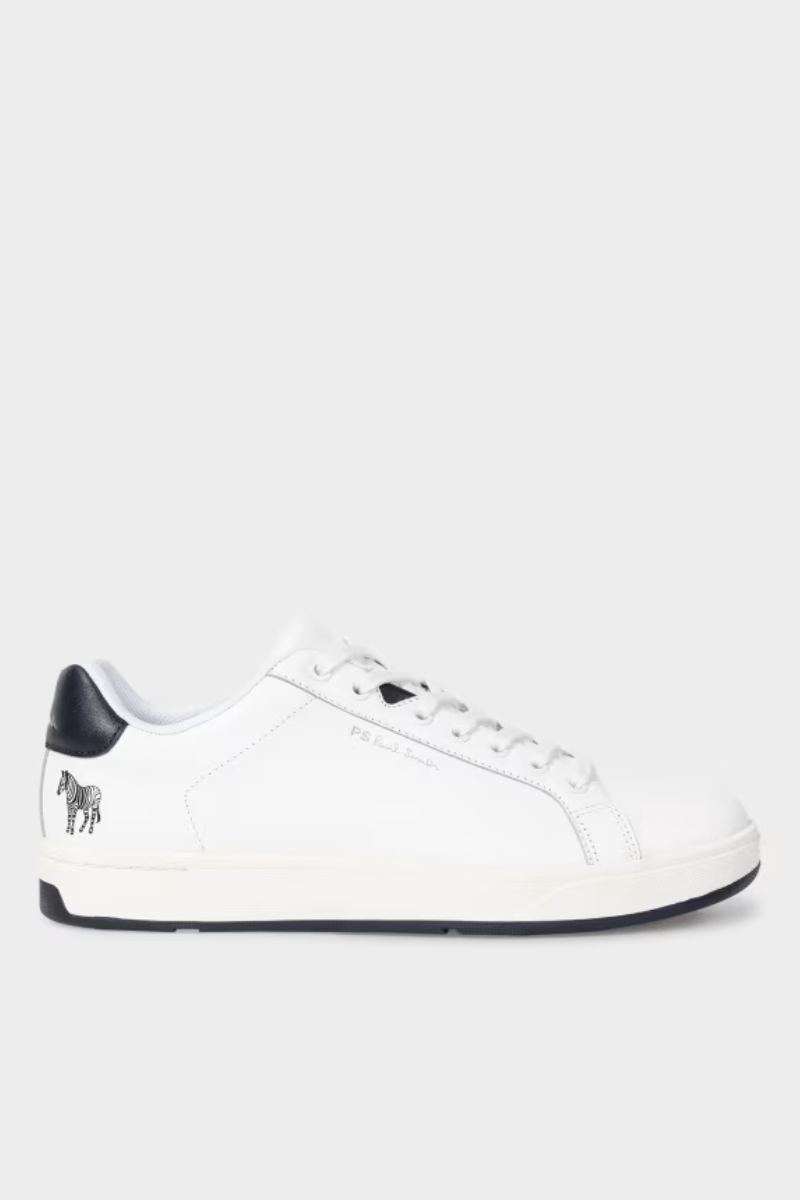White Leather Albany Sneakers - Paul Smith - Archery Close