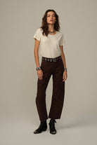 Women's Pilon Cotton Trouser - Chocolate - Road to Nowhere Clothing - Archery Close