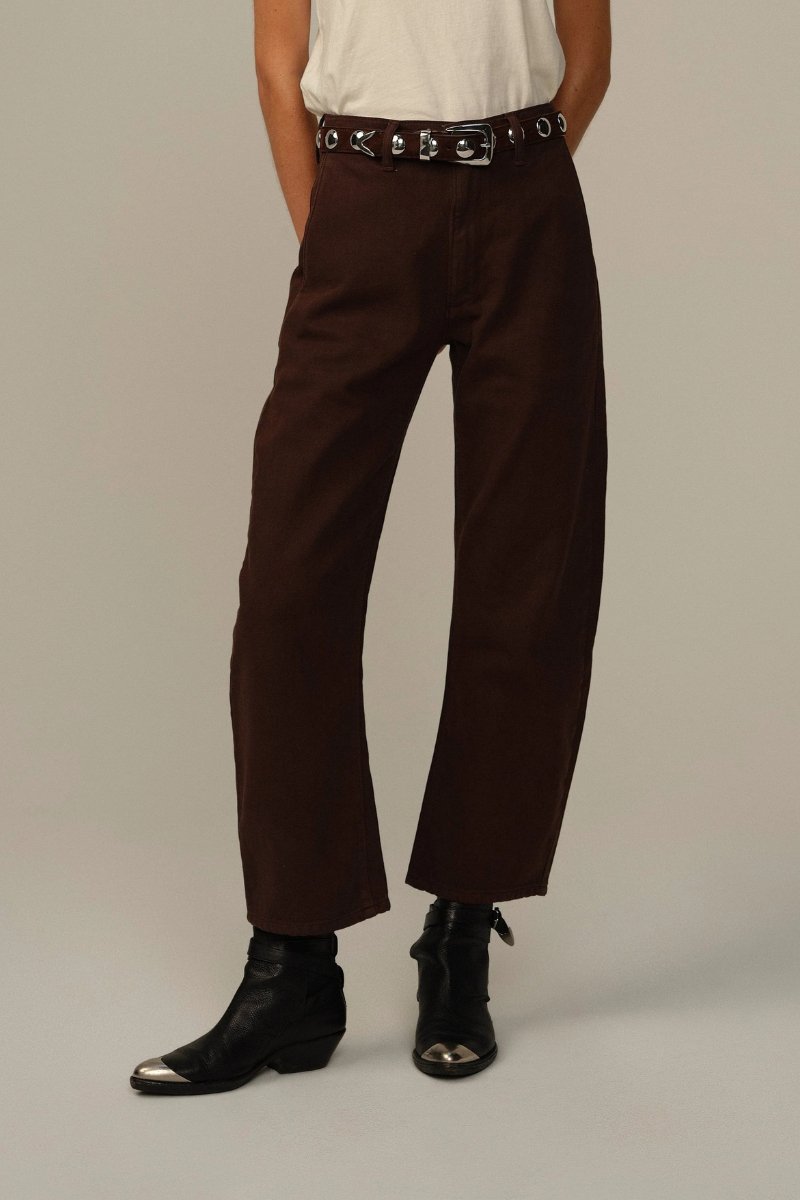 Women's Pilon Cotton Trouser - Chocolate - Road to Nowhere Clothing - Archery Close